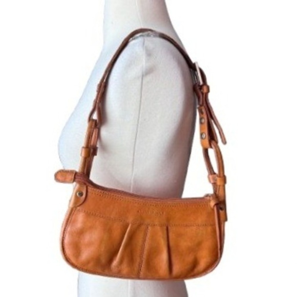 Vintage 90's Kenneth Cole New York Leather Camel Handbag